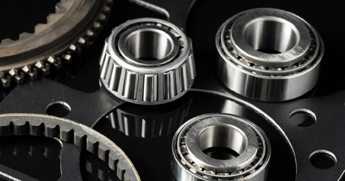 Assorted rolling bearings including deep groove ball cylindrical roller and tapered roller bearings for industrial selection guide