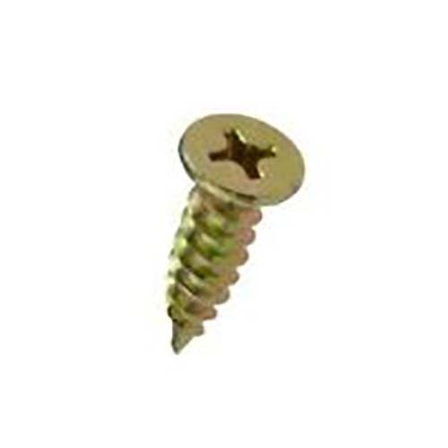 #10-15 x 16mm Flat Head-Needle Pt Screw Phillips Dr Z-Yellow  - Box of 10001