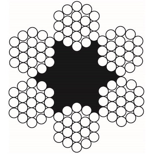 Beaver G1570 6 x 19 Fibre Core RHOL Galvanised Wire Rope Dry Lube1