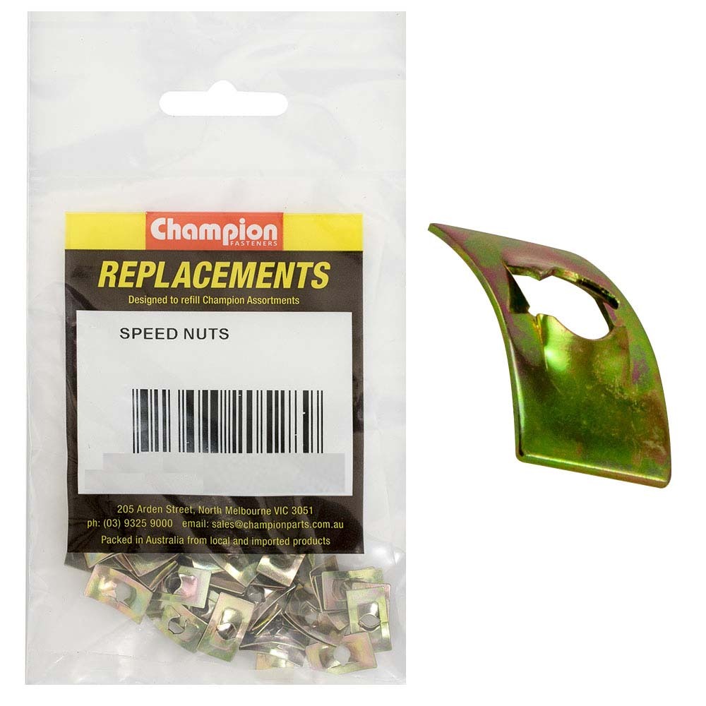 Champion C380-7 Speed Nut Flat 5mm Inner Diameter - 50/Pack