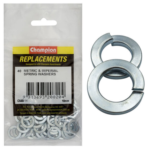 Champion C648-11 Spring Washer 10mm - 40/Pack