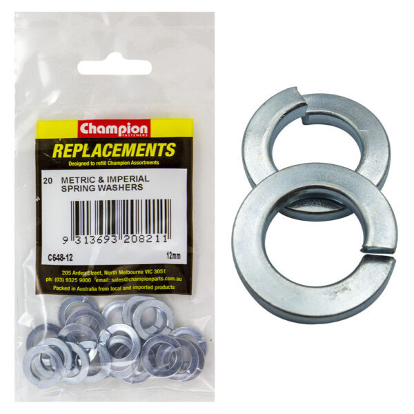 Champion C648-12 Spring Washer 12mm - 20/Pack