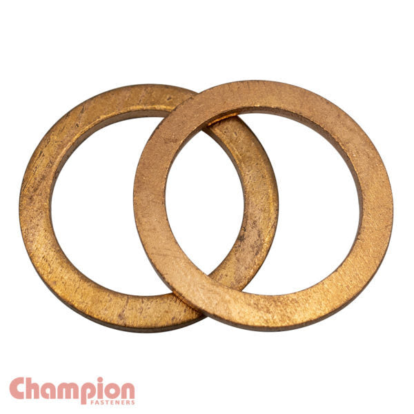 Champion CWC43 Flat Washer Copper M8 x 14 x 1mm - 100/Pack