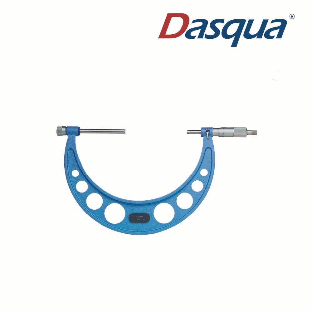 Dasqua Outside Micrometer Set 150–300mm Range 0.01mm Graduation (6 Piece Set)