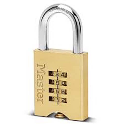 Master Lock 651DAU 50mm Brass Combination Padlock – Steel Shackle - Box of 41