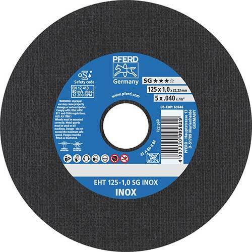Pferd Extra Slim Cut-Off Wheel Premium Inox Stainless Steel 115 x 0.8mm - Pack of 25