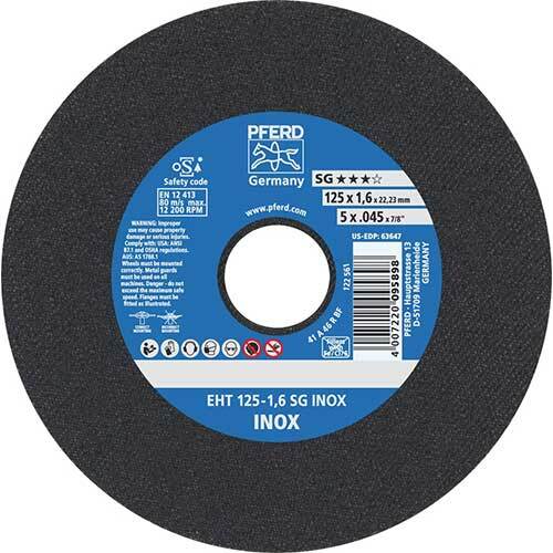 Pferd Extra Slim Cut-Off Wheel Premium Inox Stainless Steel 125 x 1.6mm - Pack of 25