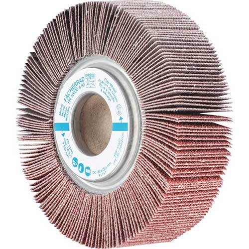 Pferd Unmounted Flap Wheel Al Oxide 100 x 30mm 80 Grit 44710081 - Pack of 2