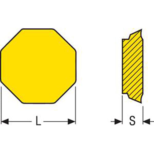 Seco Octomill Face Milling Insert Size 07 4.76 x 18.02 x 18.02mm Right Grade F30M N Type M10 Designation OFEN0704ZZR-M10,F30M Pack of 102