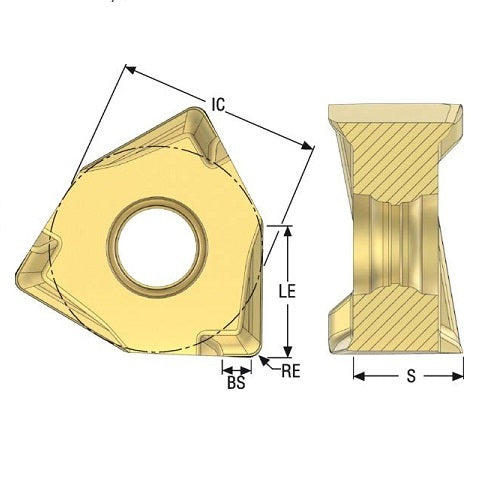 Seco Square Shoulder Milling Cutter Insert - Grade MK15002