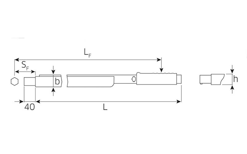 Stahlwille #80 160-800Nm Basic Wrench W/ Tool Carrrier -SW730/802
