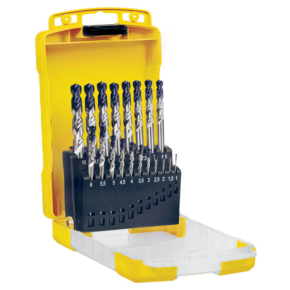 Sutton D180SM2 19 piece R40 Inox Jobber Metric Drill Set - HSS TiAlN1