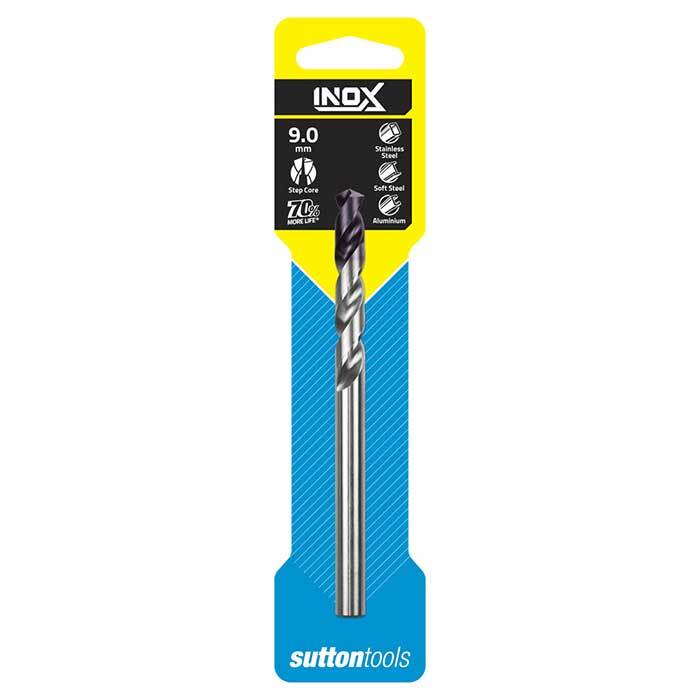 Sutton D1850900 9mm Inox Jobber Drill Bits - DIN338 Carded - HSS TiAlN