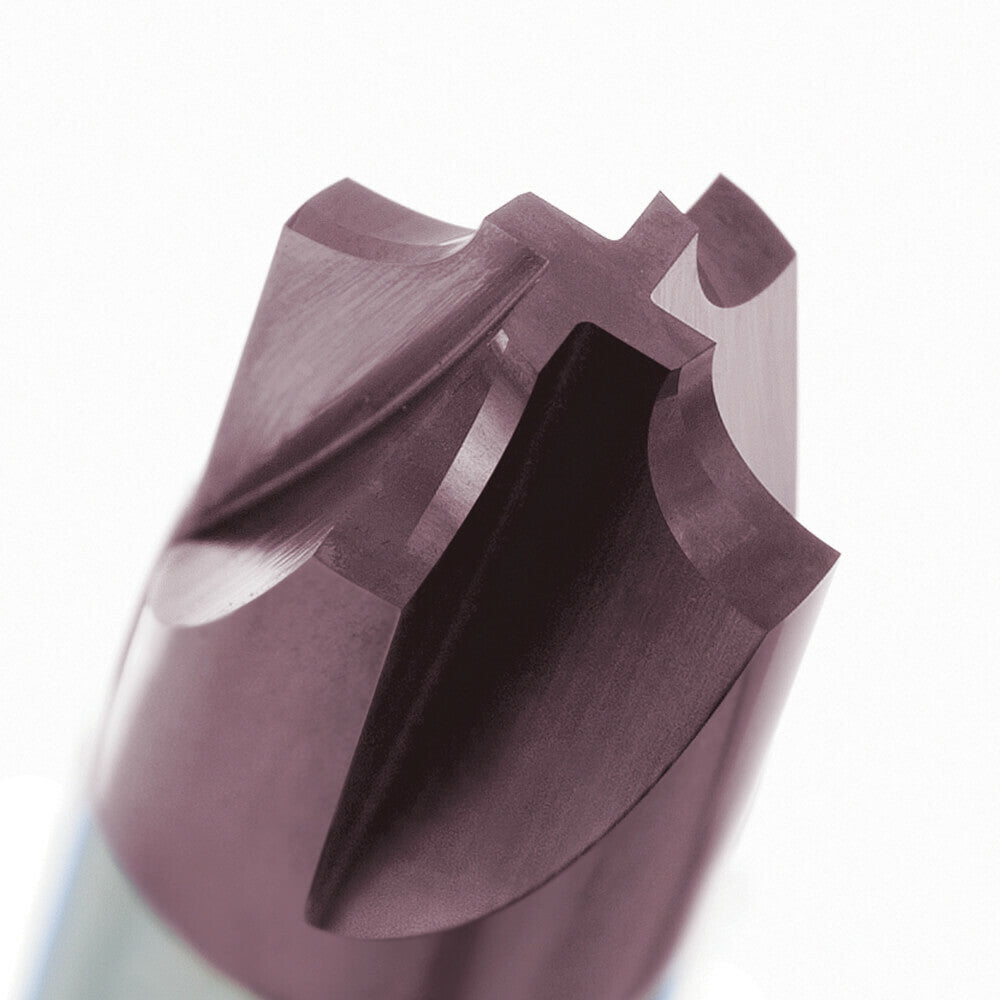 Sutton E458 Metric 4 Flute Chamfer Endmill Corner Radius VHM TiAlN2