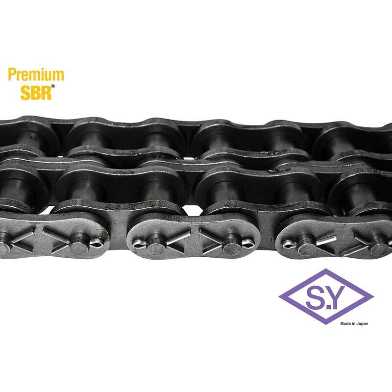 SY 140H-2 ASA Roller Chain Cottered Heavy Duplex 1-3/4" Pitch - Box of 10 Foot1