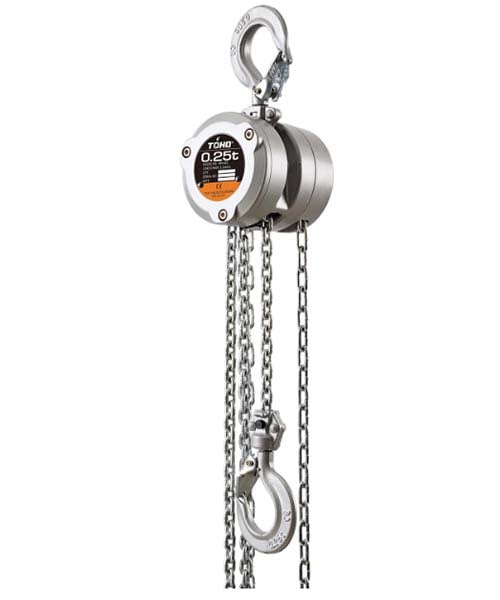 Toho Chain Block Aluminium 0.25T (250kg) x 2.5m Lift