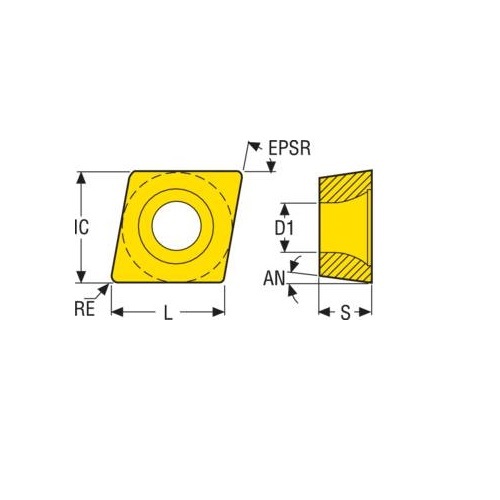 Seco Turning Insert CCMT Insert Style - MF2 7° Grade CP500 | eBay