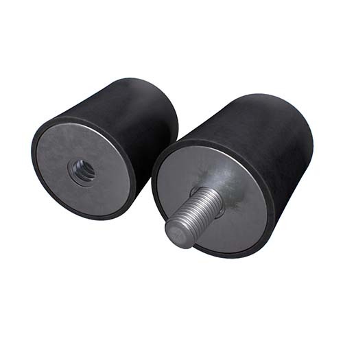 F25X30-C2 Cylindrical Rubber Mount 25 x 30mm Male-Female 65 Shore F25X30-C2  1 Pc - Finer Power Transmissions