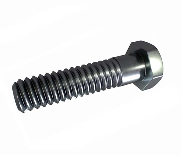 Plain Stainless Steel, Hex Bolt, M12 x 50mm