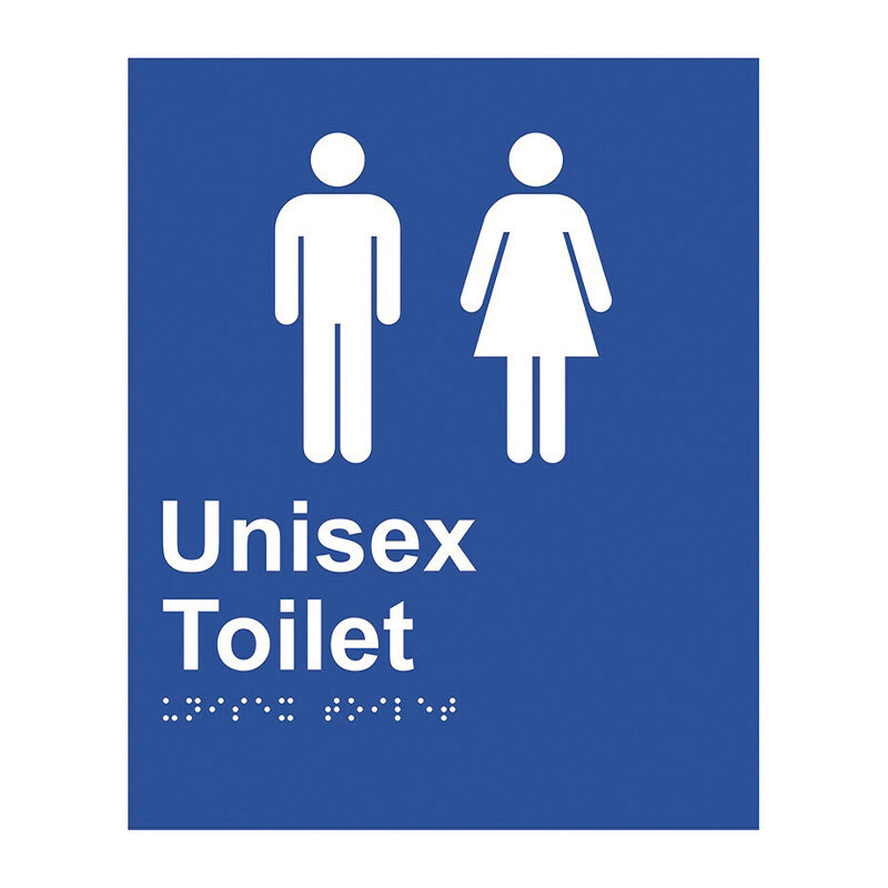 Brady Braille Sign - Unisex Toilet