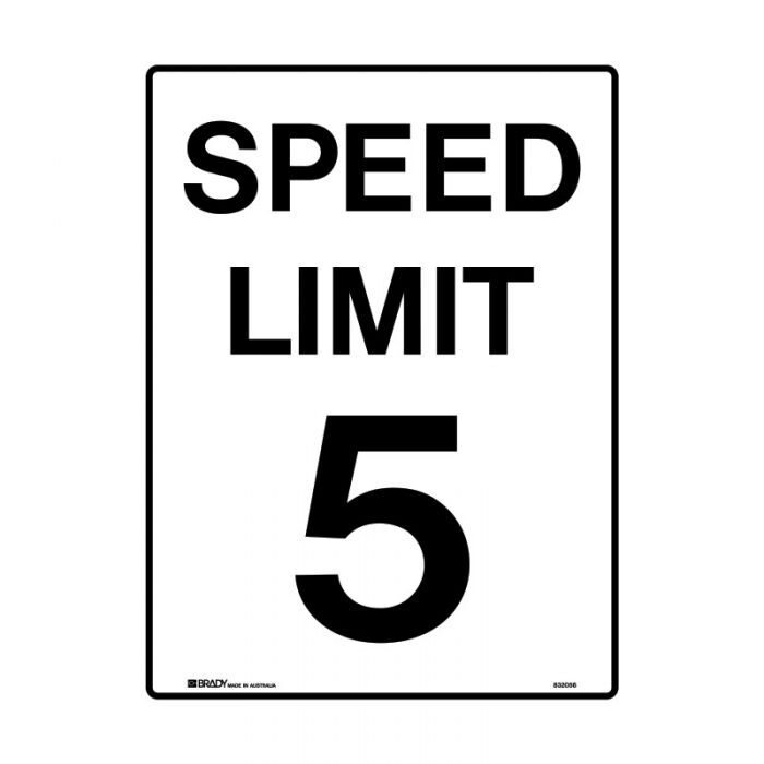 Brady Speed Limit Sign - 