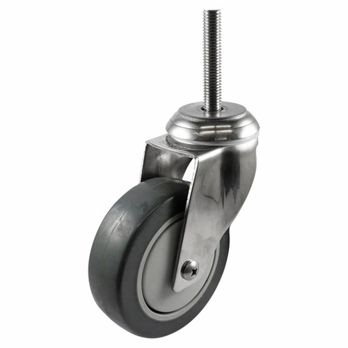 Stainless Swivel Stem Castor - Urethane Wheel, Grey G7 Series - EasyRoll