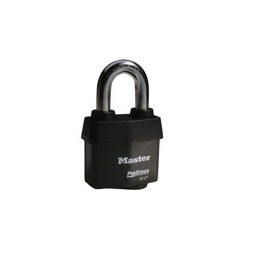 Master Lock 6100 Series Weather Tough Key Way Cover Steel Boron Padlock