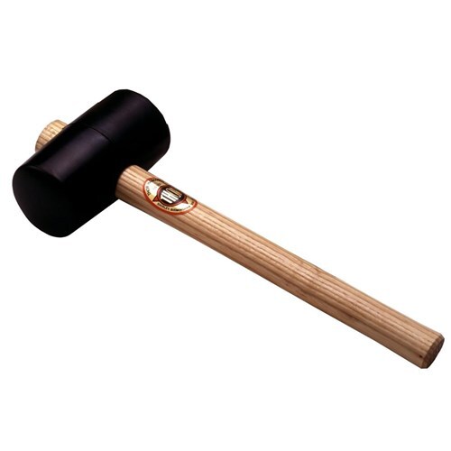 Thor Mallet Black Rubber Face - Wooden Handle