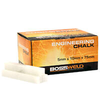 Bossweld Engineer's Spoolit Chalk 75 x 10 x 5mm - Box of 400 (4 Packs of 100)