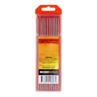 Bossweld 2% Thoriated Tungsten Electrodes 1.6 x 178mm (Pack of 10)