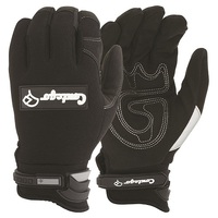 Contego Original Mech Grip Tab Gloves Black, Medium - Pack of 6 Pairs