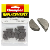 Champion C177-9 Woodruff Key Imperial 1 x 3/16" - 12/Pack