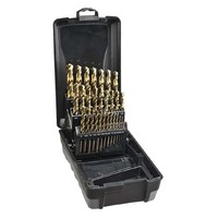 Saber 29 Pieces HSS TiN Coated M2 Fractional Jobber Drill Set - 8011-F3