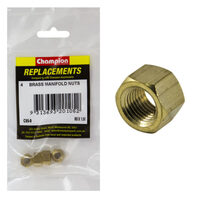 Champion C95-9 Manifold Nut Brass M8 x 1.00mm - 4/Pack