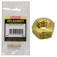 Champion C95-3 Manifold Nut Brass 1/4" BSF - 4/Pack