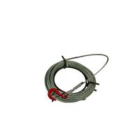 Cable for Winch Aluminium/Steel 1600kg, 6 x 25 G2070 11.3mm x 20m W/ Hook