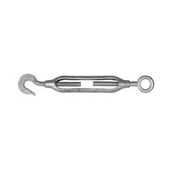 Pack of 8 - Beaver 6mm Hook And Eye Commercial Galvanized Turnbuckle