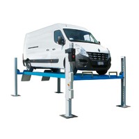 Ravaglioli 4-Post 6.5T Commercial Vehicle Hoist W/ Flat Platform