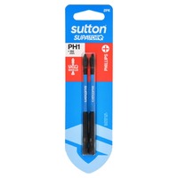 Sutton S200H02E01 PH1 x 100mm Phillips Screwdriver Bit S200 Supatorq (2 Pack)