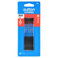 Sutton S200H05E02 PH2 x 100mm Phillips Screwdriver Bit S200 Supatorq (5 Pack)