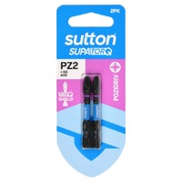 Sutton S202H02B02 PZ2 x 50mm Pozidriv Screwdriver Bit S202 Supatorq (2 Pack)