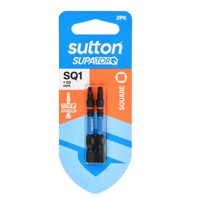 Sutton S204H02B01 SQ1 x 50mm Square/Robertson Screwdriver Bit S204 Supatorq (2 Pack)