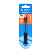 Sutton S204H02E01 SQ1 x 100mm Square/Robertson Screwdriver Bit S204 Supatorq (2 Pack)