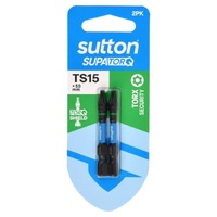 Sutton S214H02B15 TS15 x 50mm Torx-S Screwdriver Bit S214 Supatorq (2 Pack)