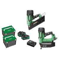 HiKOKI 18VFRAMERCOMBO2(HRZ) 18V Cordless Brushless Nailer Combo Kit, 2 Pieces