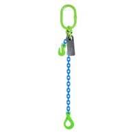 Austlift Grade 100 Chain Sling 1Leg W/ Clevis Grab Shortner & Self Locking Hook