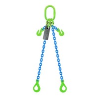 Austlift Grade 100 Chain Sling 2Leg W/ Clevis Grab Shortner & Self Locking Hook