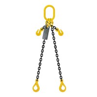 Austlift Grade 80 Chain Sling 2Leg W/ Clevis Grab Shortner & Self Locking Hook