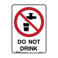 Brady Prohibition Sign - Do Not Drink