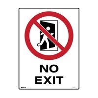 Brady Prohibition Sign - No Exit